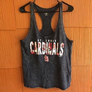 St. Louis Cardinals Baseball Floral Racerback Tank